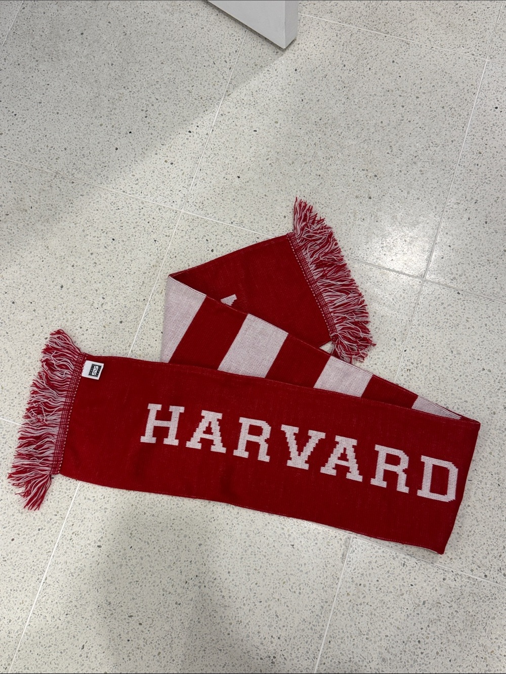 Harvard University Red Knit Scarf